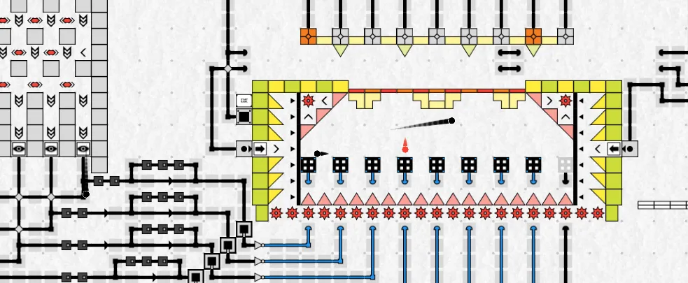 Screenshot Placeholder: A massive player-made creation in marblebuilds showcasing a dodging and platform-disappearing minigame.